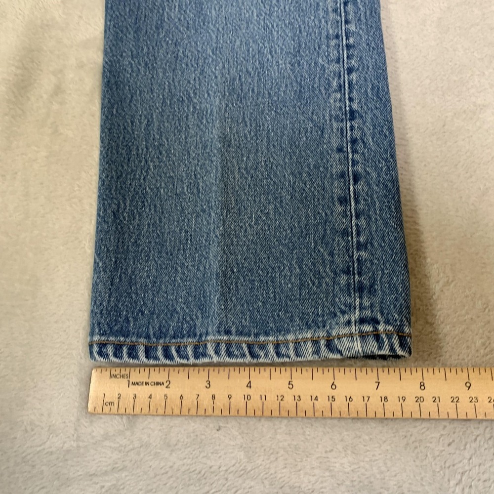 Vintage Levis 501xx Jeans 38x36 (Actual 34x34) Blue Light Straight USA Made 90s - Picture 10 of 16